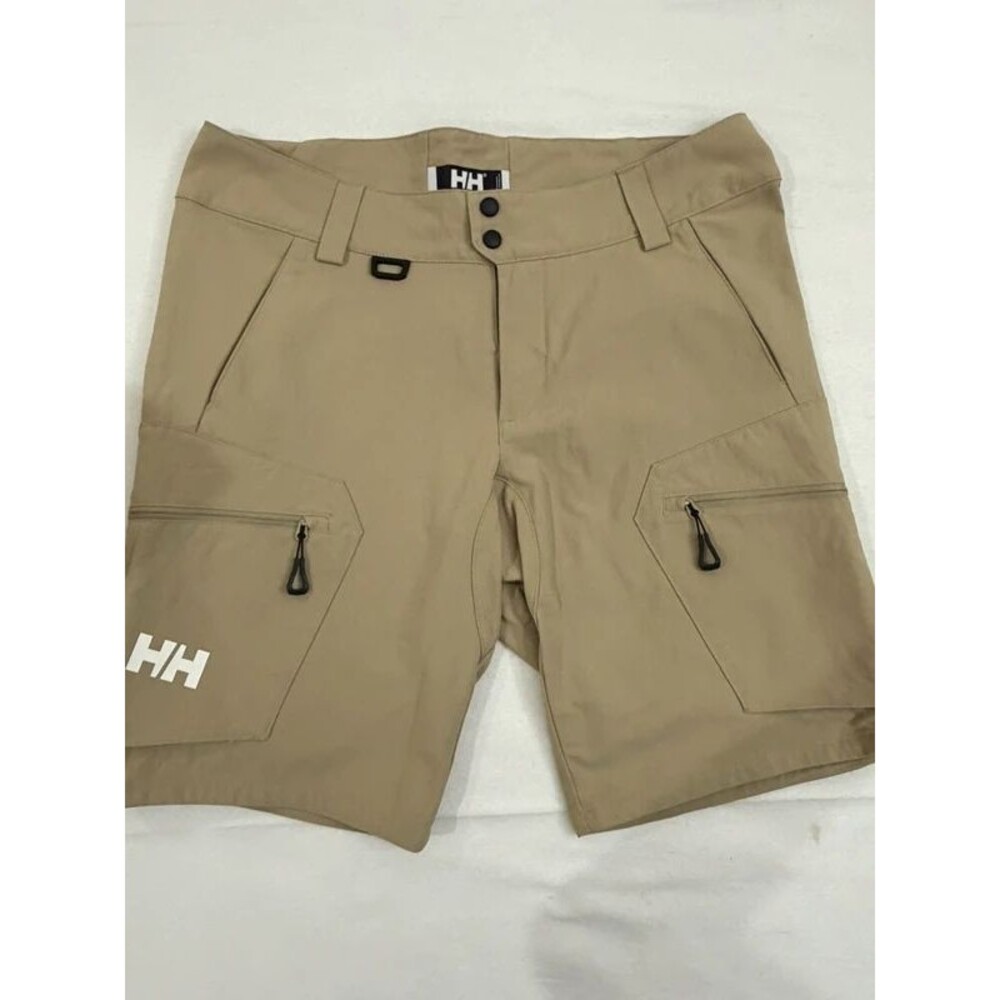 Helly Hansen Men’s 32 Khaki Cargo Shorts Outdoor Hiking Zip Pockets HH